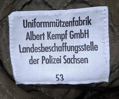 Polizei Wintermütze - Sachsen