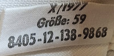 Tellermütze Marine Fregatte Lübeck