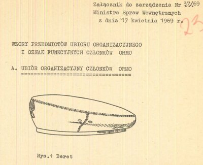 Beret ORMO wz. 0435(?) 