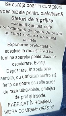 Poliția Penitenciară caciulă blana