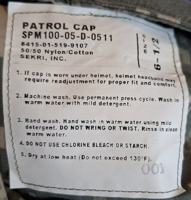 Air Force ABU patrol cap