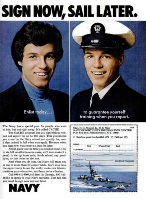 US Navy enlisted man’s visor cap