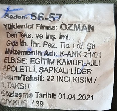 EGITIM KAMUFLAJI ŞAPKALI M2021