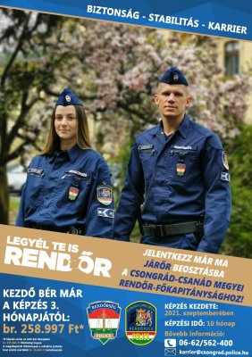 Rendészeti pilotka sapka 