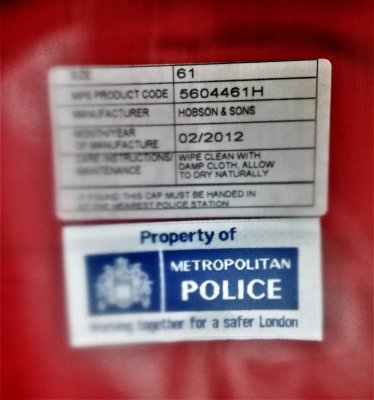 Metropolitan police flat cap