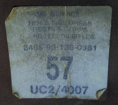 The Rifles No 1 service dress uniform cap