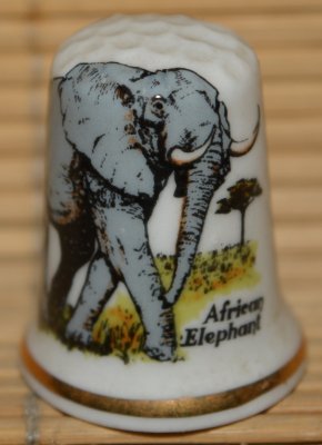 Naparstki bez sygnatur - motyw zwierzęta