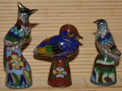 Cloisonne figurki