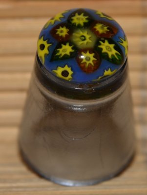 Naparstki szklane millefiori