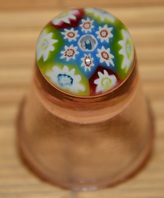 Naparstki szklane millefiori