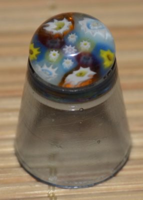 Naparstki szklane millefiori