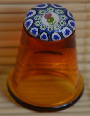 Naparstki szklane millefiori