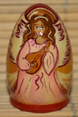 Rosja naparstki  drewniane ,ręcznie malowane