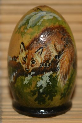 Rosja naparstki  drewniane ,ręcznie malowane