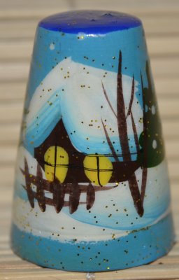 Rosja naparstki  drewniane ,ręcznie malowane