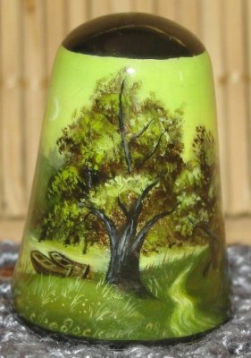 Rosja naparstki  drewniane ,ręcznie malowane